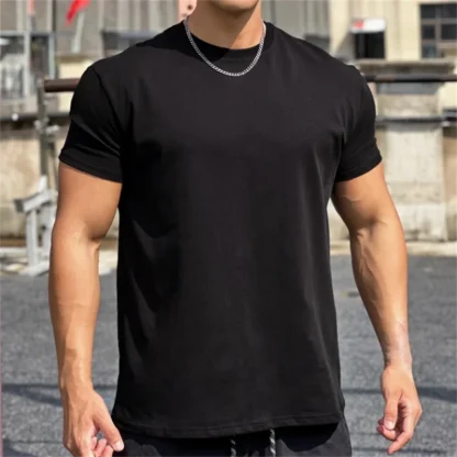 Men's Plain Top with Breathable Fabric - Image 2