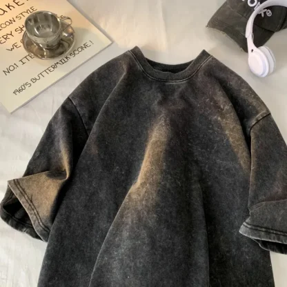 Acid Washed Oversized Plain Top - Image 2