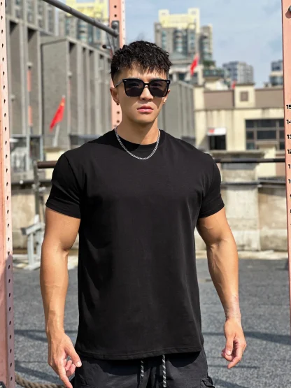 Men's Plain Top with Breathable Fabric - Image 9