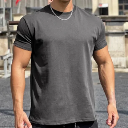 Men's Plain Top with Breathable Fabric - Image 3