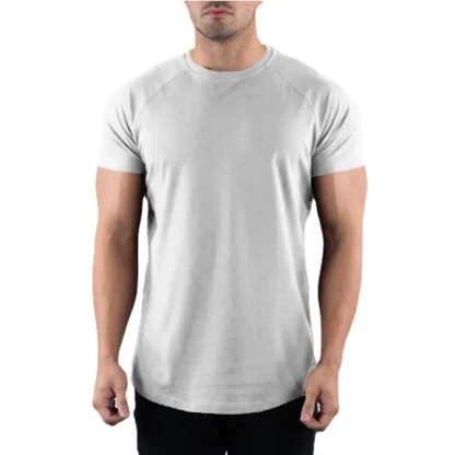 Slim Fit Solid Top with Short Sleeve - Image 3