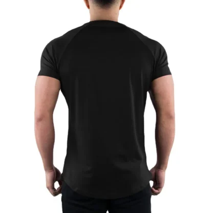 Slim Fit Solid Top with Short Sleeve - Image 2