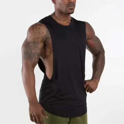 Blank Tank Top with Open Side Design - Image 2