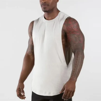 Blank Tank Top with Open Side Design