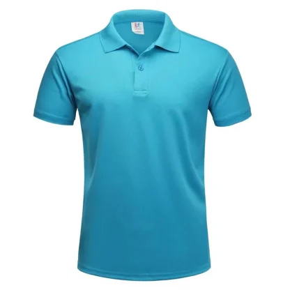 Plain Color Polo Shirt with Quick Dry Fabric