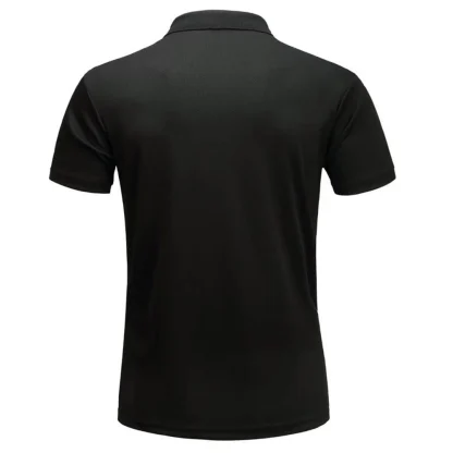 Plain Color Polo Shirt with Quick Dry Fabric - Image 12