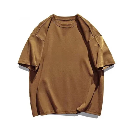 Crew Neck Basic Plain Top for Men - Image 14