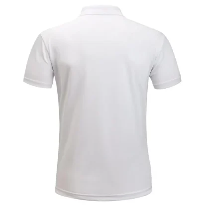 Plain Color Polo Shirt with Quick Dry Fabric - Image 7